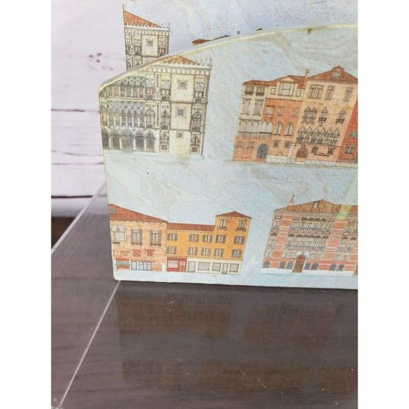 Vintage Cottage City Colonial Office Desk‎ Table Letter Note Holder Organizer - Picture 12 of 13